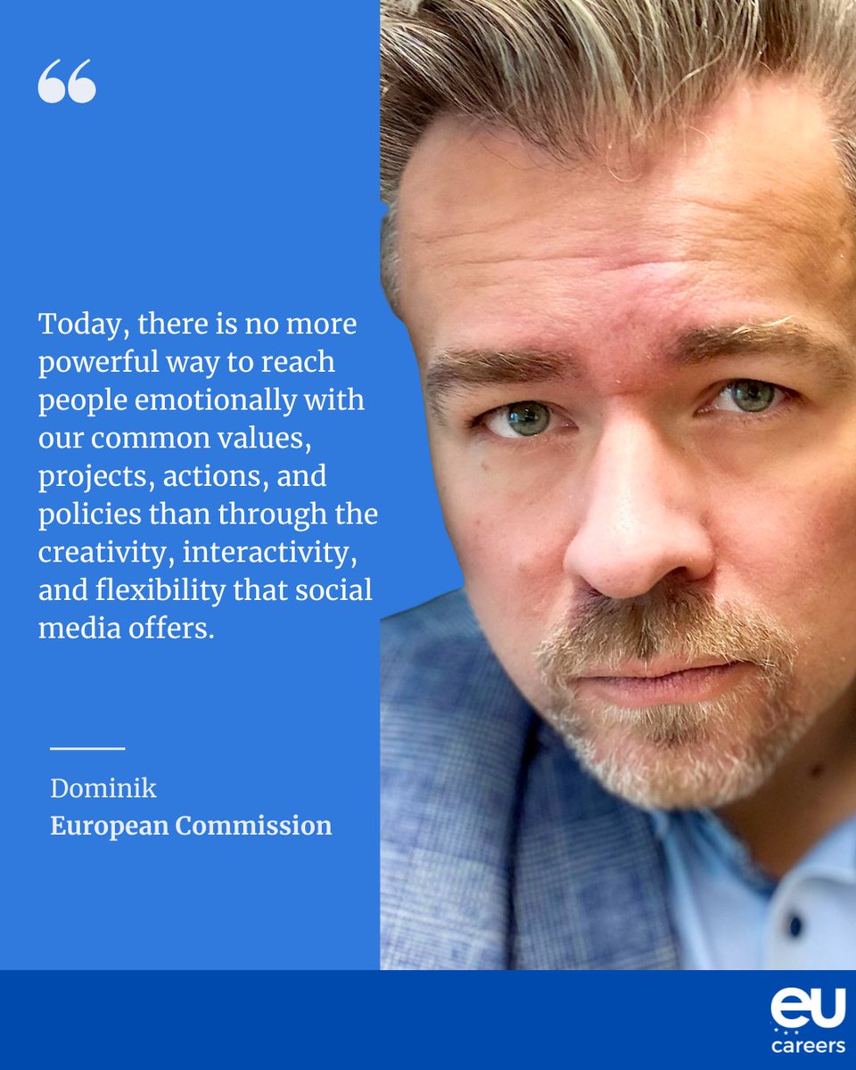 🟦 Communication professionals needed in the EU Institutions!
🟨 Curious, creative and have what it takes? 
📢 Apply to one field by 29 July ⤵️
⭐ Graphic design and visual content production
⭐ Social media and digital communication 
⭐  Webmaster
🔗 bit.ly/4kW5o4I