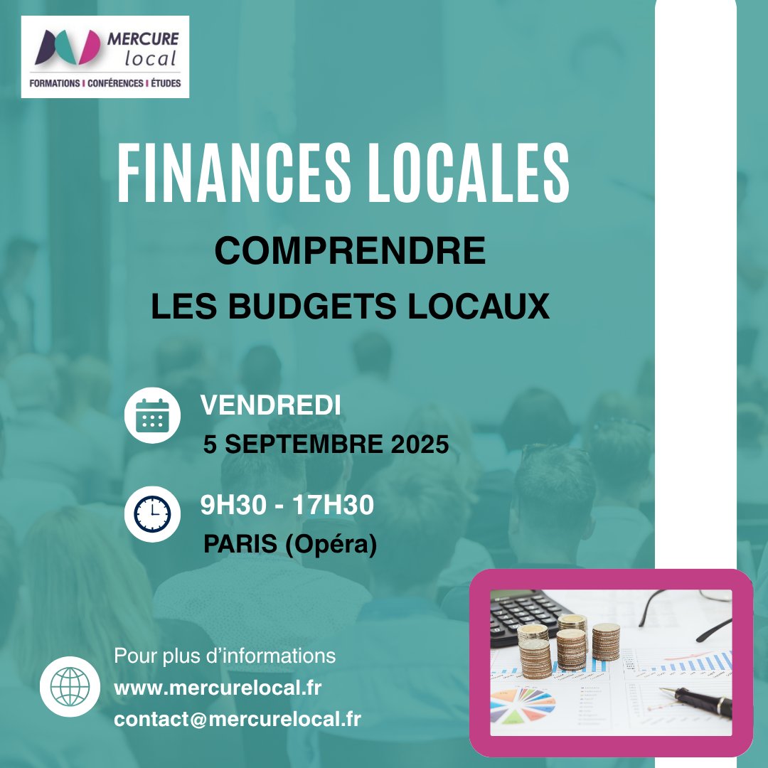 "Finances Locales : Comprendre les budgets locaux"
 Une formation essentielle, animée par Fred LOUISY
 🔔 Il reste encore des places !
 
🗓 Vendredi 5 septembre 2025 
Inscription : lnkd.in/eeaZE5Bj