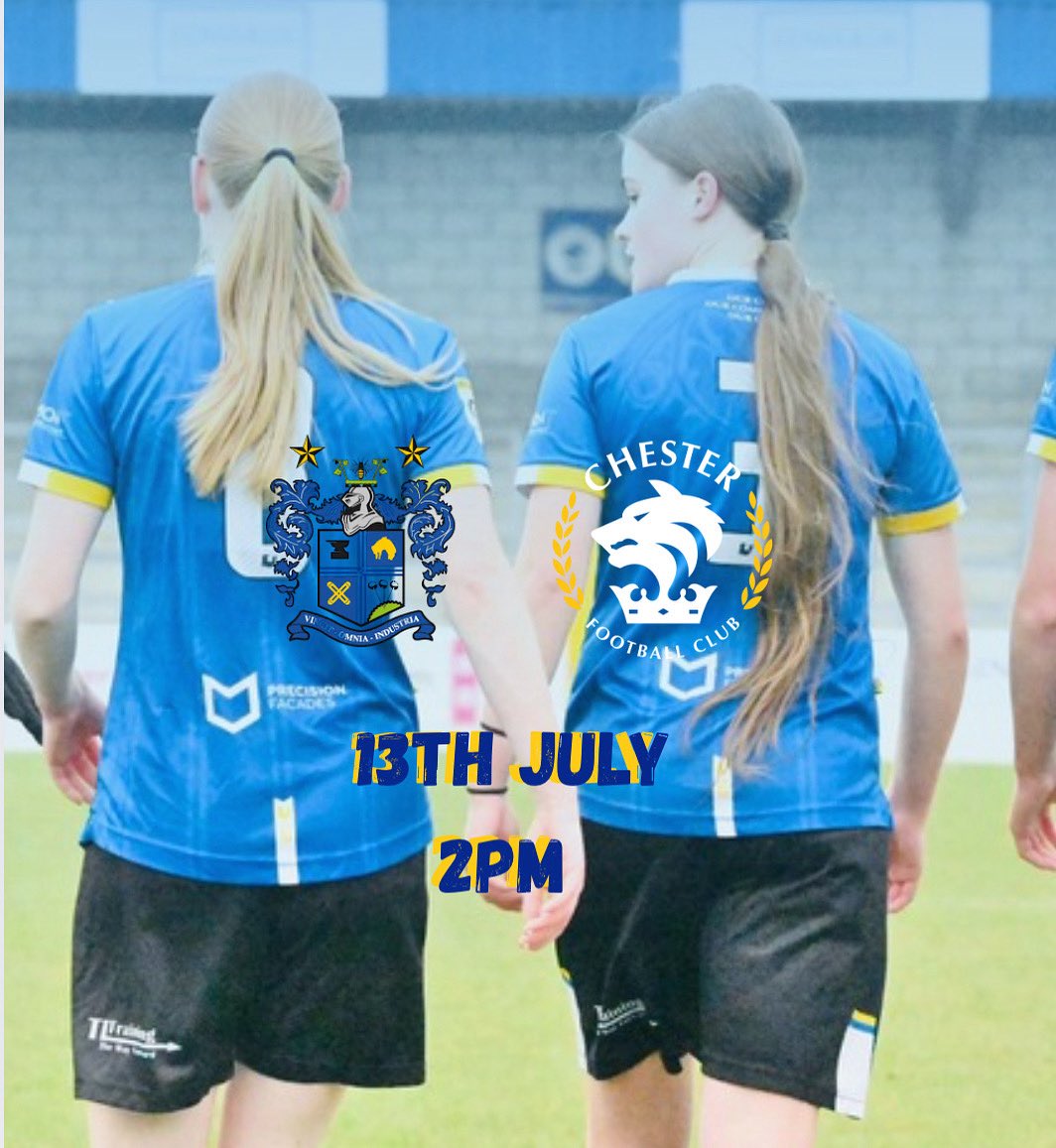 Chester FC Women (@cfcwomens) on Twitter photo Our pre-season kicks off this Sunday as we take on <a href="/buryfc_women/">Bury FC Women</a>! ๐ฆญ
Grab your tickets via the link below ๐
โฐ Kick-off: 2:00PM
๐ Gigg Lane
๐ซ ยฃ3 adults | ยฃ1 kids
buryfc.co.uk/tickets/ Our pre-season kicks off this Sunday as we take on <a href="/buryfc_women/">Bury FC Women</a>! ๐ฆญ
Grab your tickets via the link below ๐
โฐ Kick-off: 2:00PM
๐ Gigg Lane
๐ซ ยฃ3 adults | ยฃ1 kids
buryfc.co.uk/tickets/