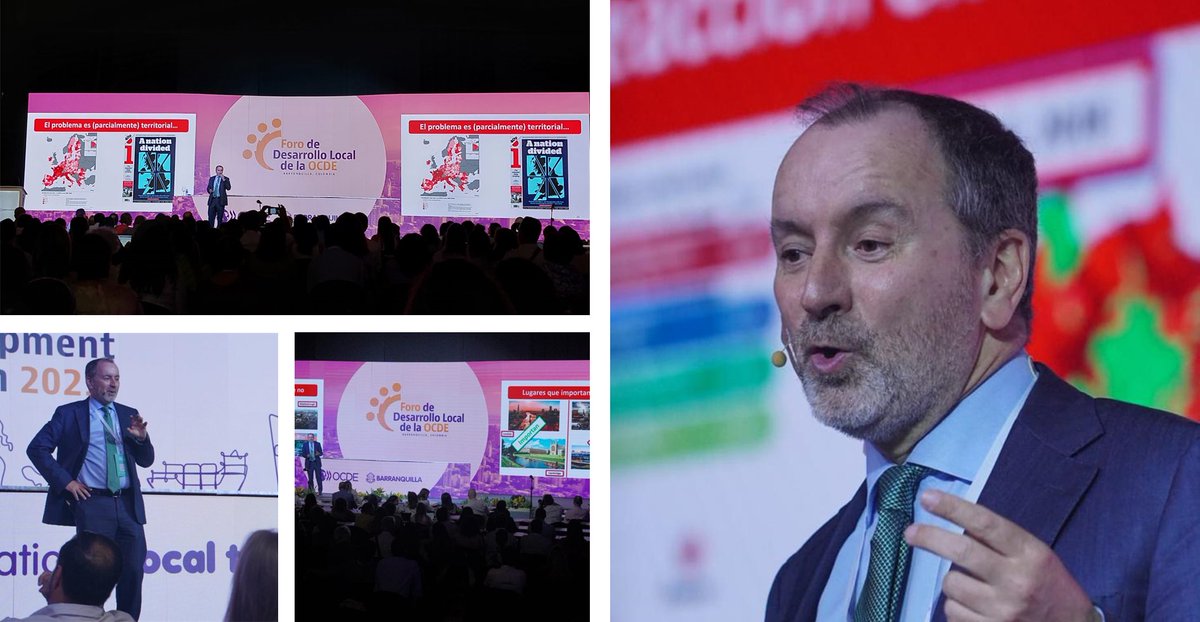 rodriguez_pose's tweet image. Had the privilege of giving a plenary in #Barranquilla, where the local is anything but parochial.
The @OECD Local Development Forum felt global in scale, yet intimate in exchange. Proof that change begins in places with the ambition to demand it.
#OCDEBarranquilla
