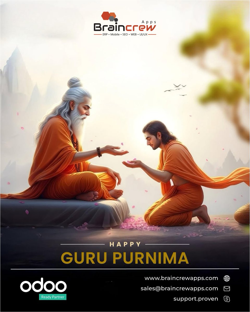 braincrewapps's tweet image. Happy Guru Purnima 🙏
At Braincrew Apps, we honor the teachers, mentors &amp;amp; gurus who guide us toward light and wisdom.
Gratitude to the ones who inspire and uplift us. 🌟
#GuruPurnima #ThankYouGuru #Gratitude #BraincrewApps
