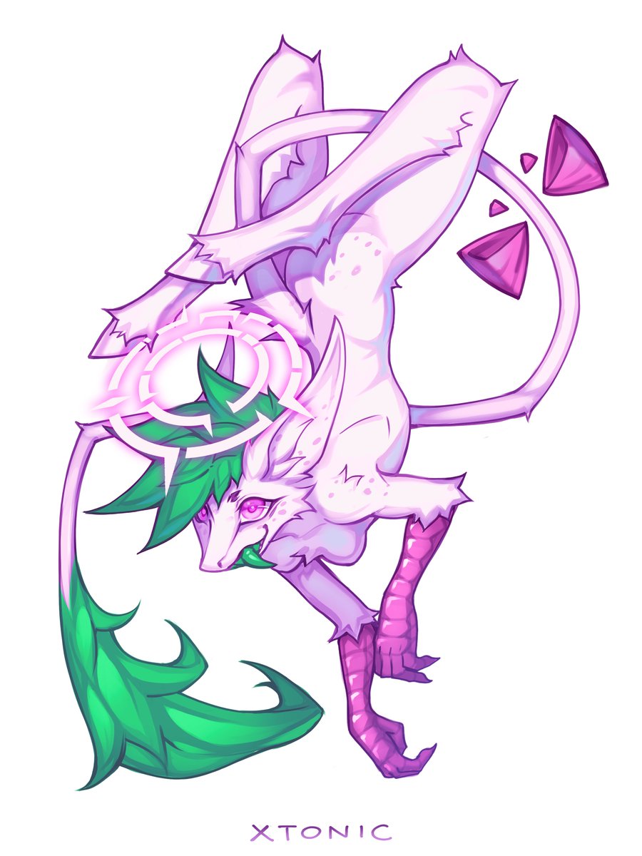 [CM] Experimental style💜
//This time I painted from a spot in monochrome. It is very convenient to add color using a gradient map if there are not a lot of colors~