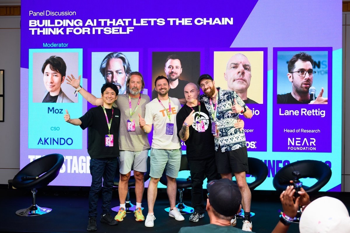 mpost_io's tweet image. One of the current focuses in the Web3 space is developing the next generation of on-chain AI. 

At the Hack Seasons Conference in Cannes, we brought together leading tech experts for the panel discussion “Building AI That Lets the Chain Think for Itself,” where they shared their…