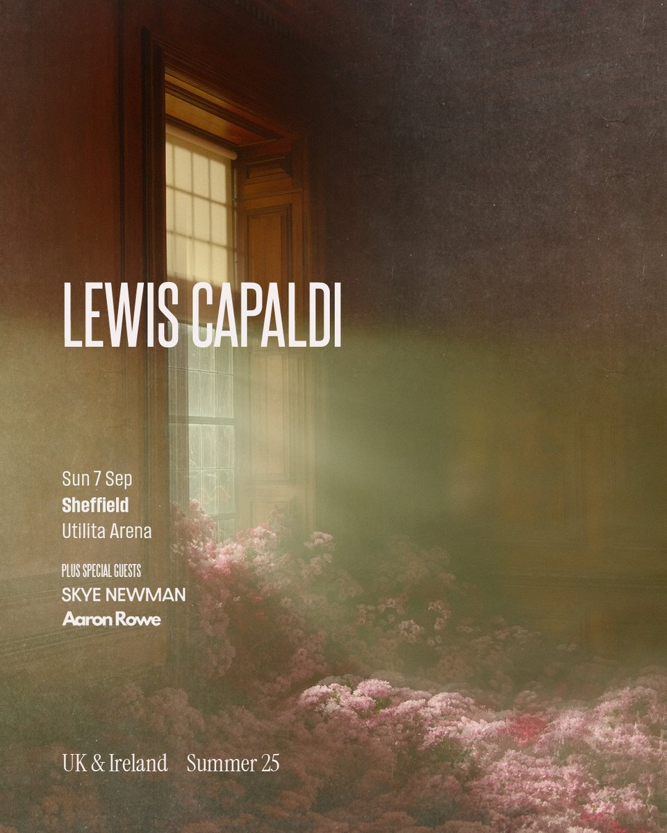 SheffieldArena's tweet image. GET YOURSELF READY β°Tickets go on sale at 9am!
π Lewis Capaldi π
π Sunday 7th September 2025!
ποΈ Join the queue π spr.ly/60154tj8F
