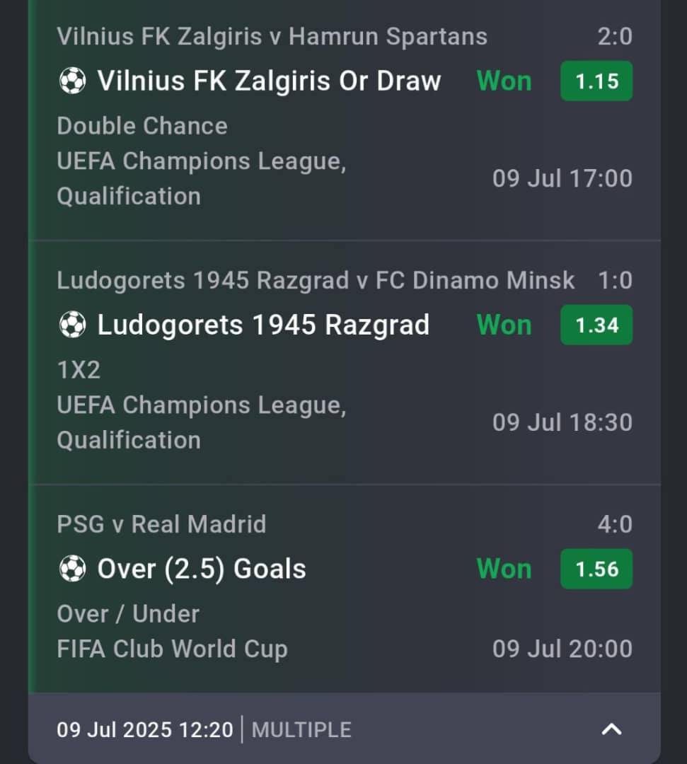 2 &amp; 5 Odds BOOMMM✅✅