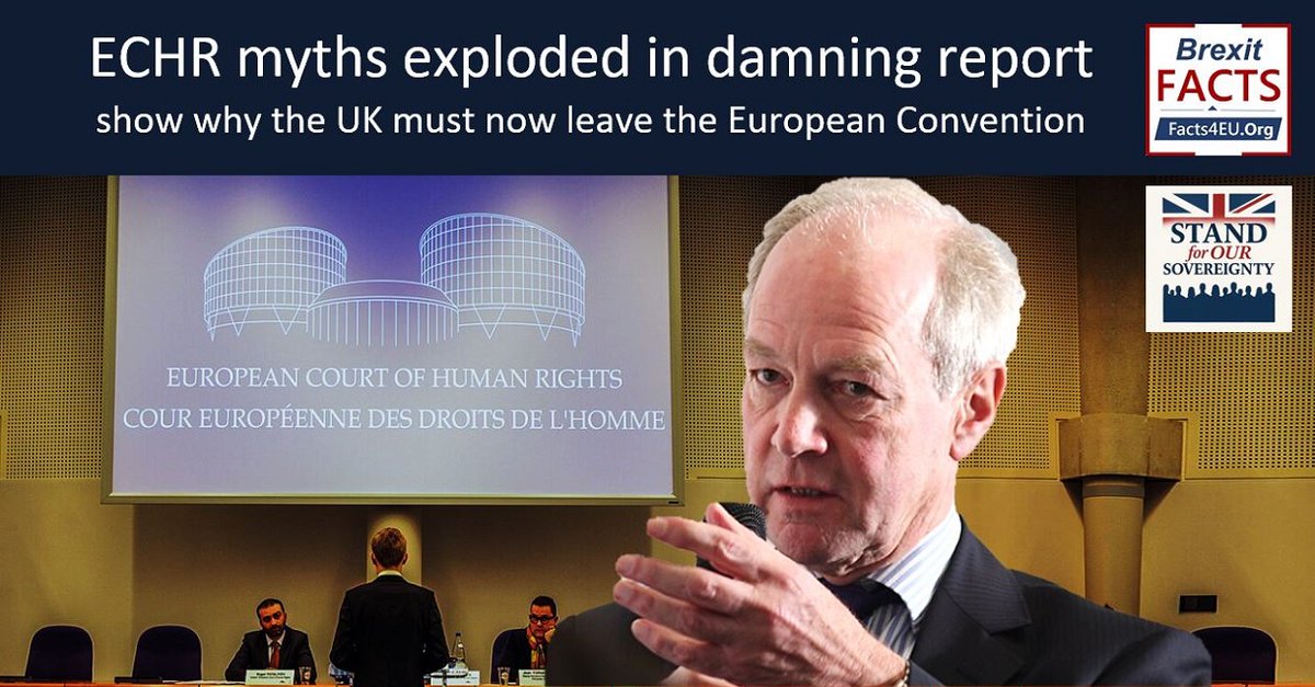 SovereignUK1's tweet image. ECHR myths exploded - Pt 1. Our damning report shows why UK must leave.
Paper by Lord Peter Lilley summarised.
Highly-readable and shocking exposé of sovereignty subverted : sovereignuk.org/echr-myths-exp…
And pls re-post!
#StandforOurSovereignty