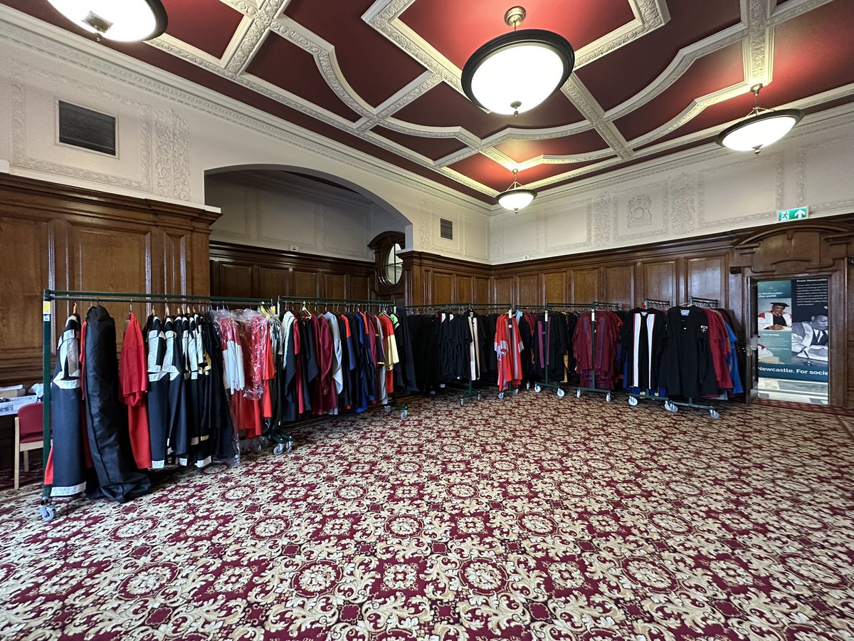 I am here a bit early so just me and a room full of gowns!