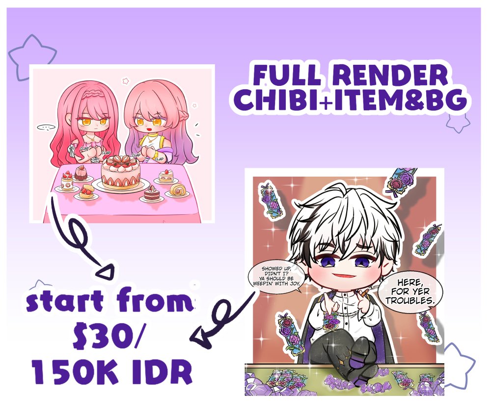 cinnamo_on0's tweet image. Urgent Commission⚠️🥺
Hello! Finally I open Commission again after months! ಥ‿ಥ
.
Open chibi commission! 🫶🏻
Please DM me if you're interested!
Estimated time works will be 3-7 days
Slot (0/5)
Sharing is really appreciated!! 🤗❣️
#commissions #commissionsopen #commissionart