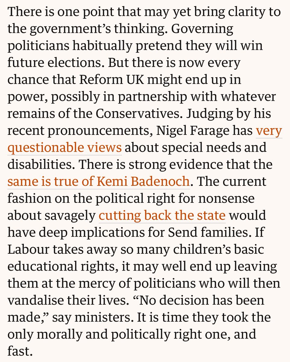 johnharris1969's tweet image. What I wrote on Sunday, and in today's FT, here it is. If Labour takes SEND families' rights away, this may well be what we have to face, with no defences