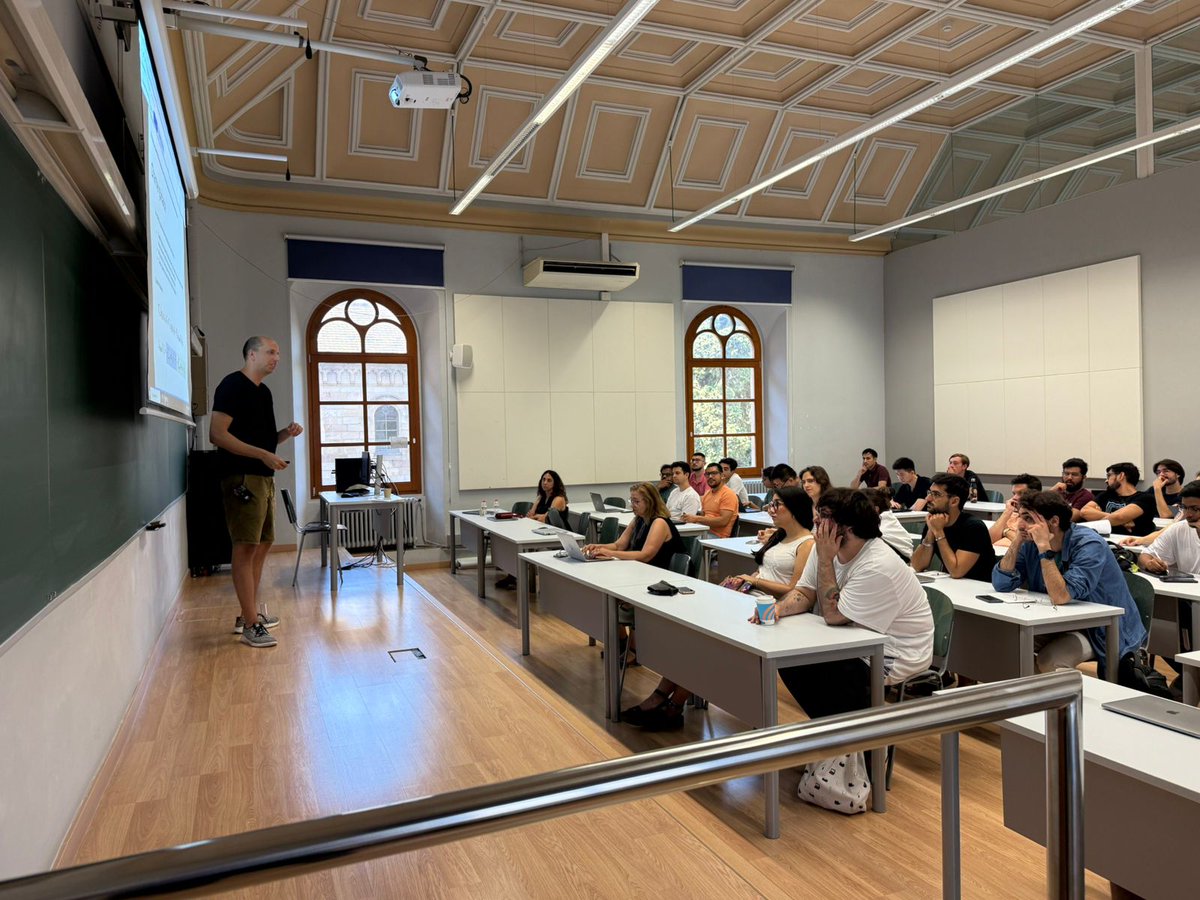 ELLISBarcelona (@ellisbarcelona) on Twitter photo ✨ Last Friday, the talk “Data Scaling Laws of Vision Synthetic Data” by Adriana Romero Soriano & Michal Drozdzal (FAIR Montreal) took place at <a href="/MatesInfoUB/">Facultat de Matemàtiques i Informàtica UB</a>!
🤝An inspiring discussion organized by Prof. Petia Radeva.
📷Some photos from the session👇 ✨ Last Friday, the talk “Data Scaling Laws of Vision Synthetic Data” by Adriana Romero Soriano & Michal Drozdzal (FAIR Montreal) took place at <a href="/MatesInfoUB/">Facultat de Matemàtiques i Informàtica UB</a>!
🤝An inspiring discussion organized by Prof. Petia Radeva.
📷Some photos from the session👇