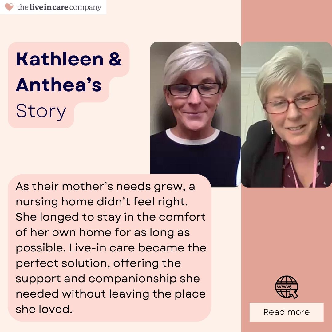 Every family's journey is unique. For Kathleen and Anthea's mother, the desire to stay in her cherished home was strong. Discover our  live-in care support -  zurl.co/IxdGe 💻

#theliveincarecompany #homecare #qualitycare #alternativecare #carecommunity #caresupport