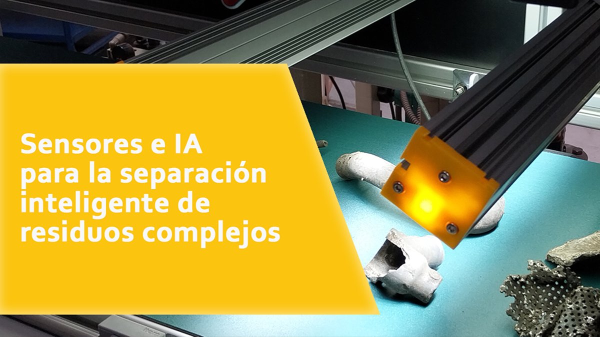 ♻️Disponemos de técnicas de #visiónartificial y de análisis  #espectroscópico que, combinadas con modelos predictivos basados en #inteligenciaartificial, se aplican  a la monitorización de las características de materiales y a su identificación automática
cutt.ly/mrUUqqEn