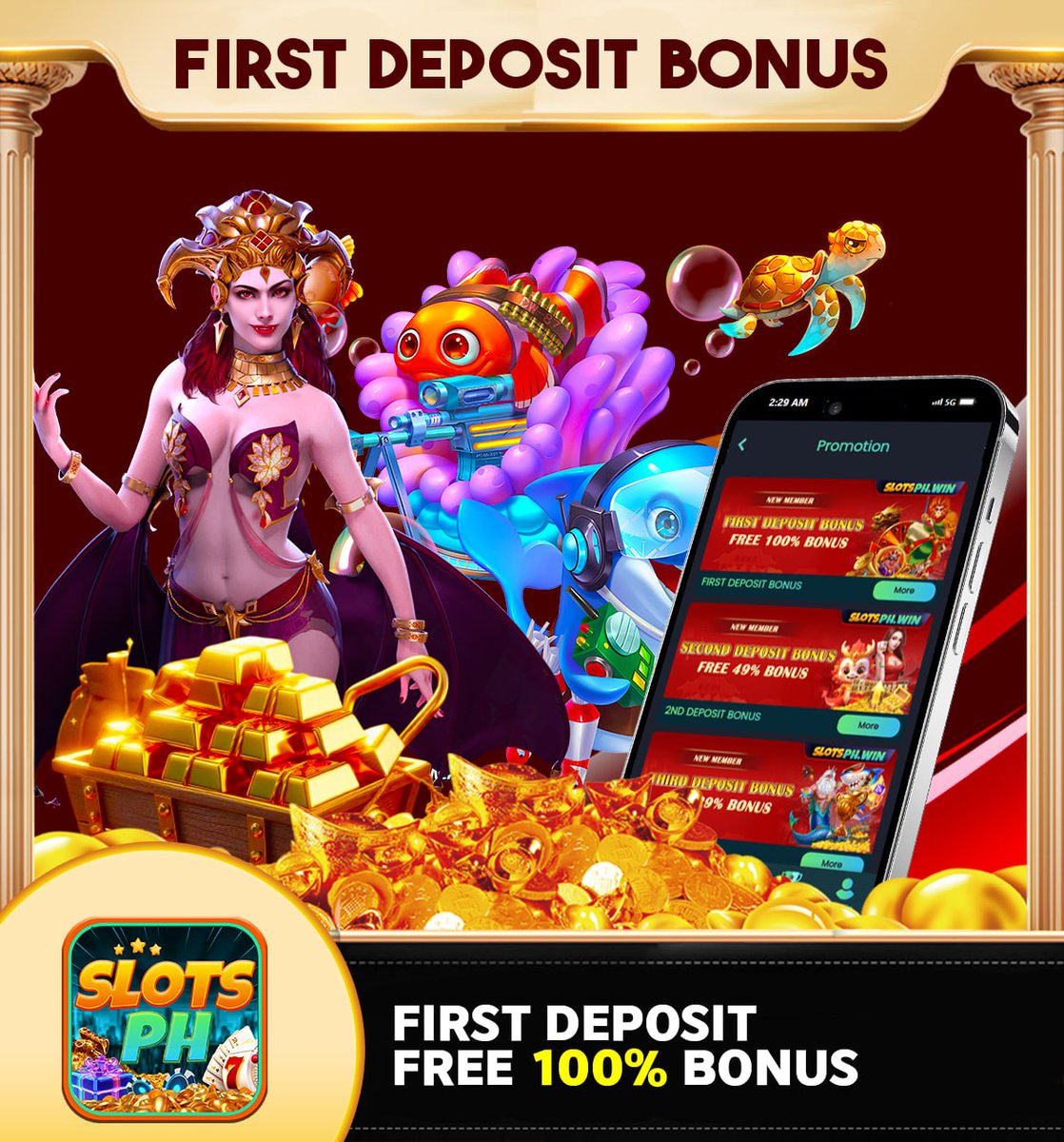 Slotsph's tweet photo. 💥 First Deposit Bonus! 💥

🎉 New Members, It’s Your Time to Shine!

💸 Deposit ₱100 and Get a 100% Bonus on Your First Deposit!

Registration Link : https://t.co/sZTbiXIv0W

#slotsph #slotsphonlinecasino #slotsphcasinogames #bonus #jackpot #bet #superace #bingo #megaball https://t.co/an4j6oTEw5
