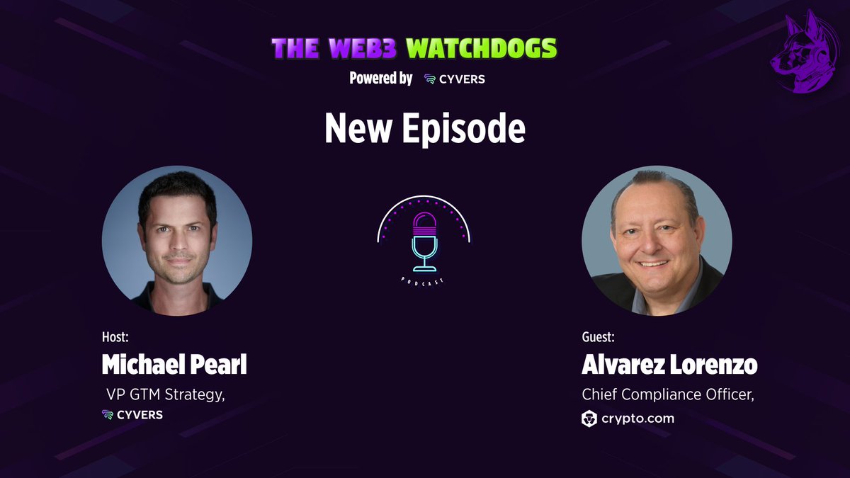 CyversAlerts's tweet image. 🚨 New Podcast Drop!
@fm_pearl speaks with Antonio Alvarez Lorenzo, CCO at @cryptocom , on AML, fraud, regulation & stablecoins in today’s crypto landscape.
🎧 Listen now:
🔹 YouTube: tinyurl.com/n23btxum
🔹 Spotify: tinyurl.com/5ad94ech
🔹 Apple: tinyurl.com/5n8hcfzu…