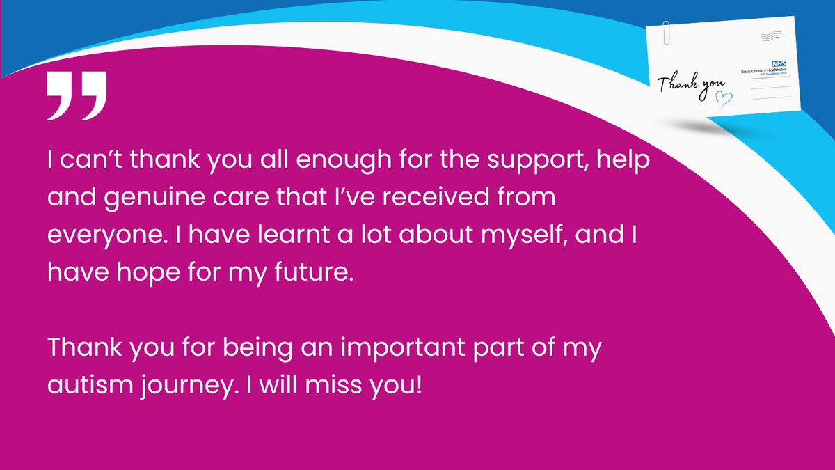 We’re so grateful to share this touching feedback from someone on their autism journey.

With the right support, they’ve found confidence, self-understanding, and hope for the future. Thank you to our incredible IST Adult Autism team for making a real difference.