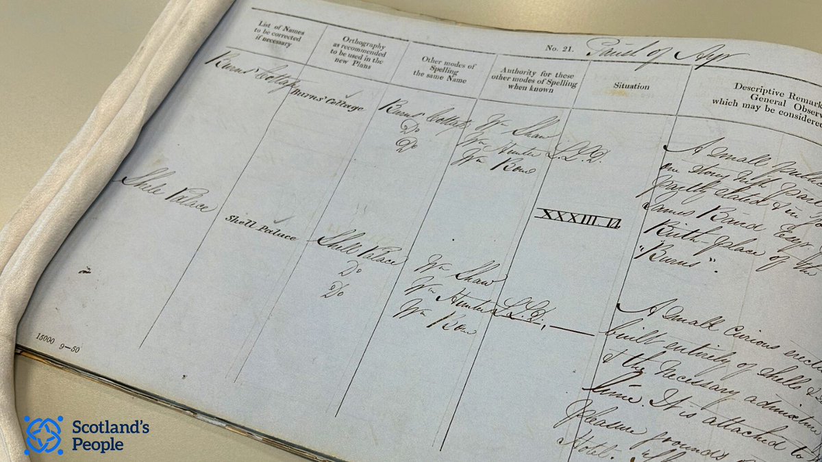 ScotlandsPeople's tweet image. Robert Burns’ cottage in Alloway, found in the Ordnance Survey Name Book for Ayrshire, 1855-57.
Search Name Books by
- Record type
- Year
- Place
- Transcription text
- Reference
Find out more
bit.ly/SPNameBooksGui…