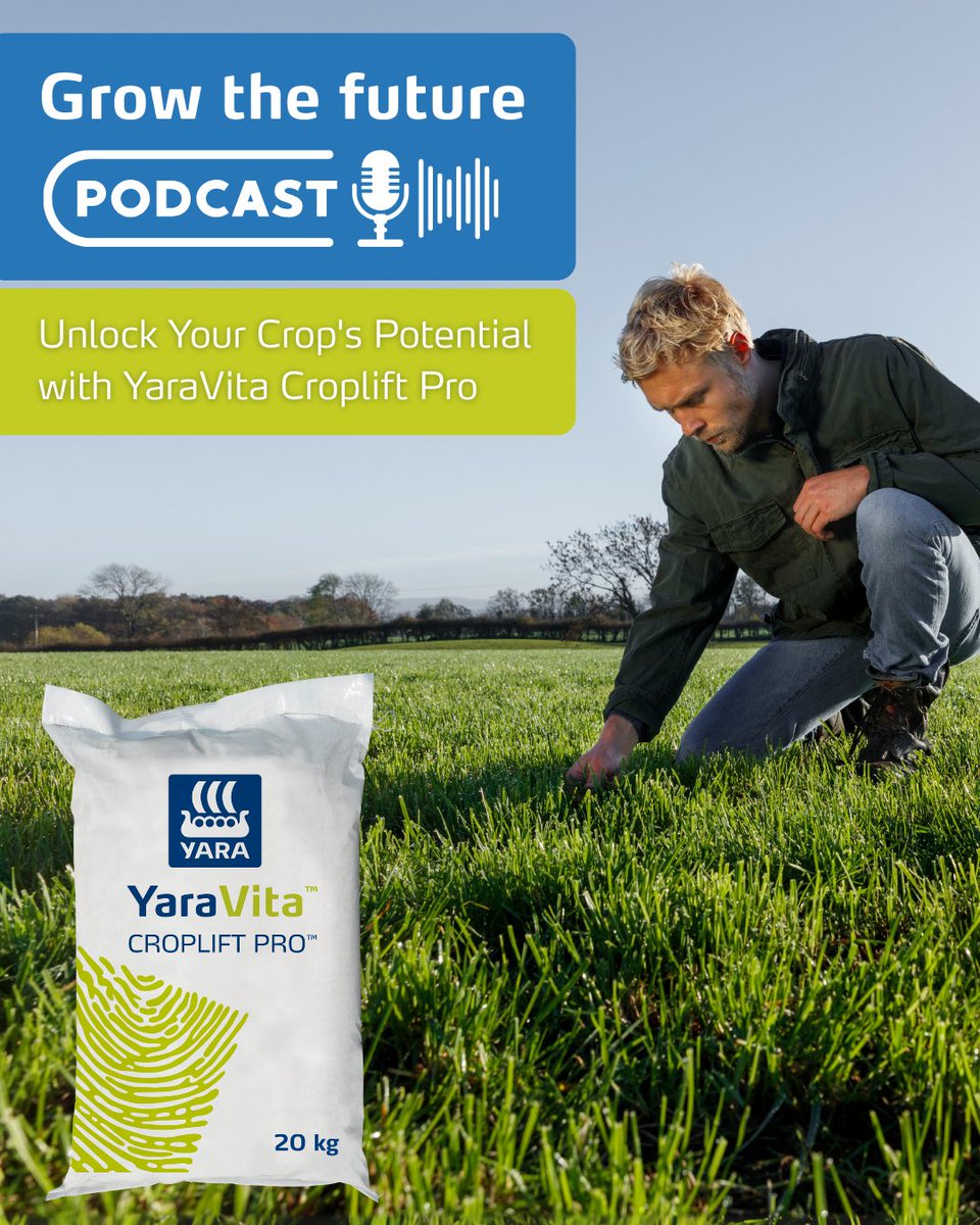 🎧 New #Podcast Episode – YaraVita Croplift Pro &amp; Foliar Nutrition

Ken Rundle is joined by Yara Ireland Area Manager, John Hegarty, for a conversation around Croplift Pro and the role of #foliar #fertilisers in #crop #nutrition.

Listen now: ow.ly/iz7T50WmUuG