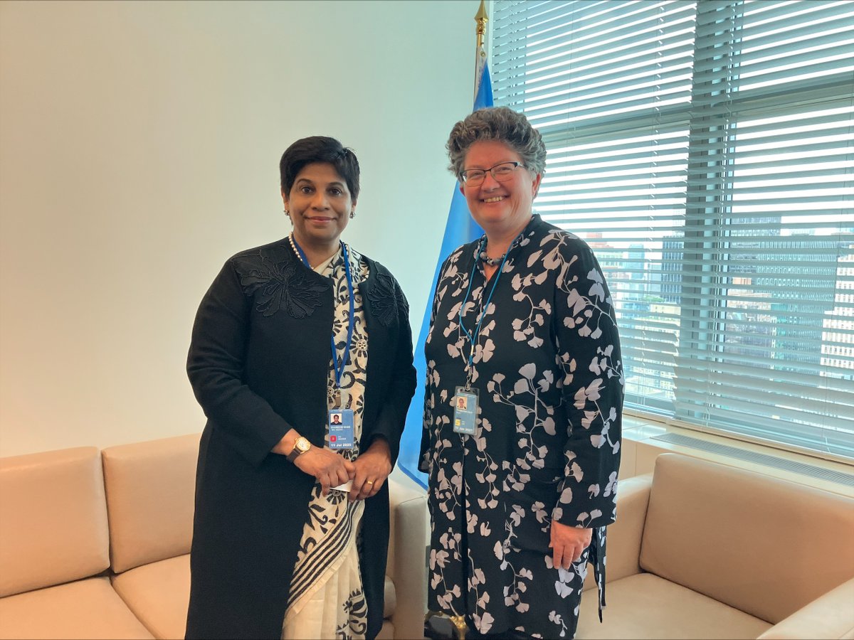 Int'l Criminal Court (@intlcrimcourt) on Twitter photo At <a href="/UN/">United Nations</a> Headquarters, #ICC Deputy Prosecutor Nazhat Shameem Khan met with <a href="/UN/">United Nations</a> Legal Counsel Elinor Hammarskjöld.
#UN-#ICC cooperation is crucial to delivering justice for #RomeStatute crimes. At <a href="/UN/">United Nations</a> Headquarters, #ICC Deputy Prosecutor Nazhat Shameem Khan met with <a href="/UN/">United Nations</a> Legal Counsel Elinor Hammarskjöld.
#UN-#ICC cooperation is crucial to delivering justice for #RomeStatute crimes.