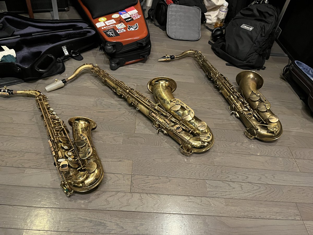 昨日はサックス録りの日でした！

SAX CATSの皆さん2日間ありがとうございました！🥰

<a href="/JAZZ_SAXCATS/">『SAXCATS』</a> 

 #SaxRecording
 #PoonRec
 #HappinessStudio
 #Love2つ前です