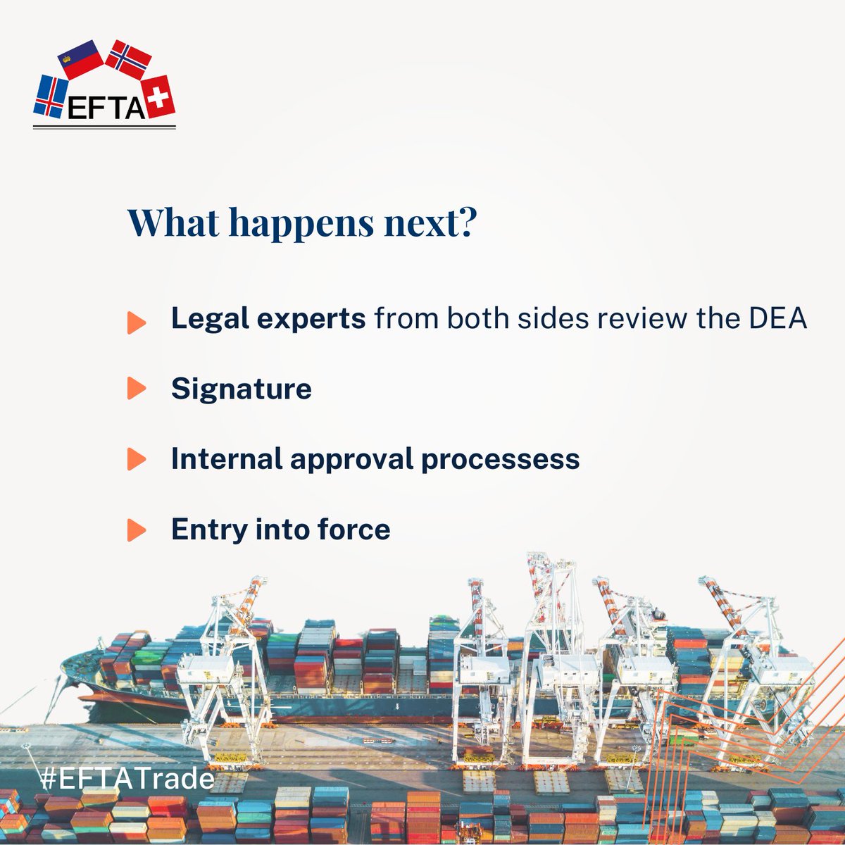 EFTAsecretariat's tweet image. 🚀 EFTA and Singapore are boosting digital trade.
The EFTA States and Singapore have concluded their negotiations on a Digital Economy Agreement. The landmark agreement responds to the evolving needs of the digital economy.
🔗 efta.int/media-resource…
#EFTATrade #EFTA…