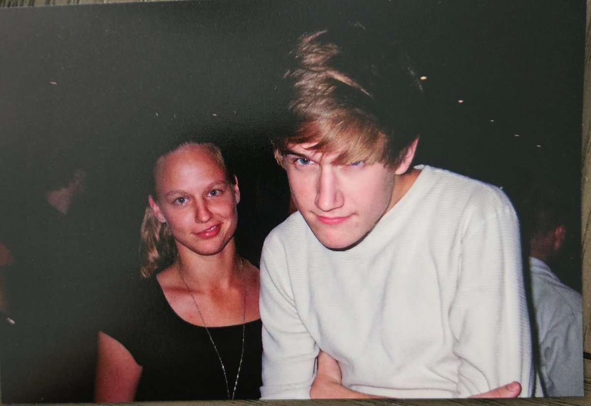 SinapiTino's tweet photo. @boburnham I found this picture I took of you with my friend when you opened for Joel McHale at Caroline's a long time ago.  I kept it because I always knew you would blow up! https://t.co/Bc0KwV2GmG