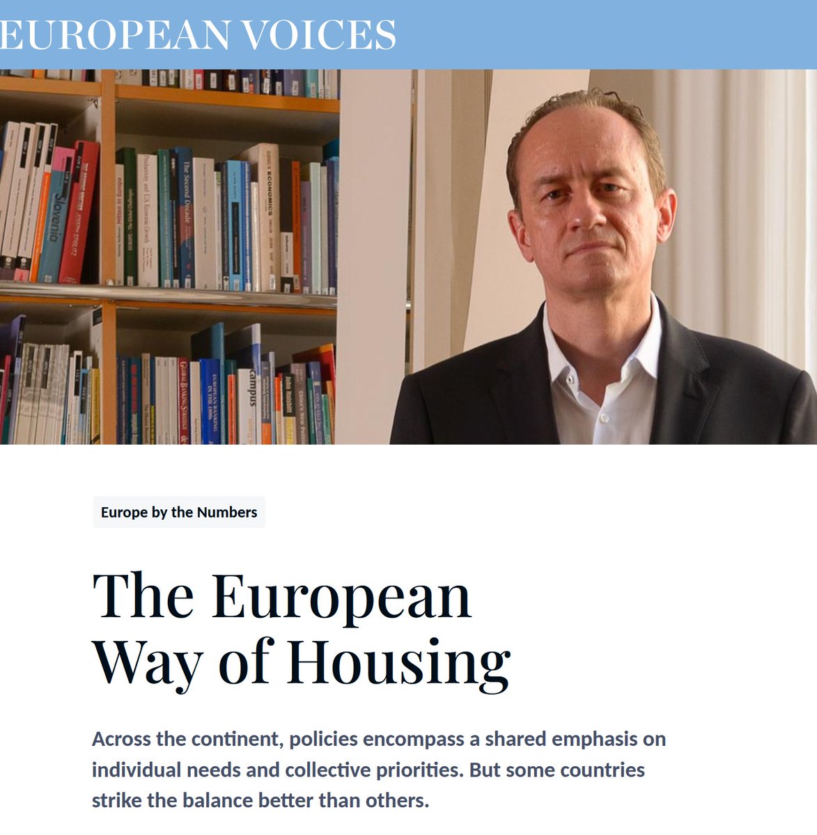 wiiw (@wiiw_ac_at) on Twitter photo What is the European way of housing?
Across the continent, policies encompass a shared emphasis on individual needs and collective priorities. Some countries strike the balance better than others, argues <a href="/MarioHolzner/">Mario Holzner</a> in the new issue of European Voices.
europeanvoices.eu/en/19761699/th… What is the European way of housing?
Across the continent, policies encompass a shared emphasis on individual needs and collective priorities. Some countries strike the balance better than others, argues <a href="/MarioHolzner/">Mario Holzner</a> in the new issue of European Voices.
europeanvoices.eu/en/19761699/th…