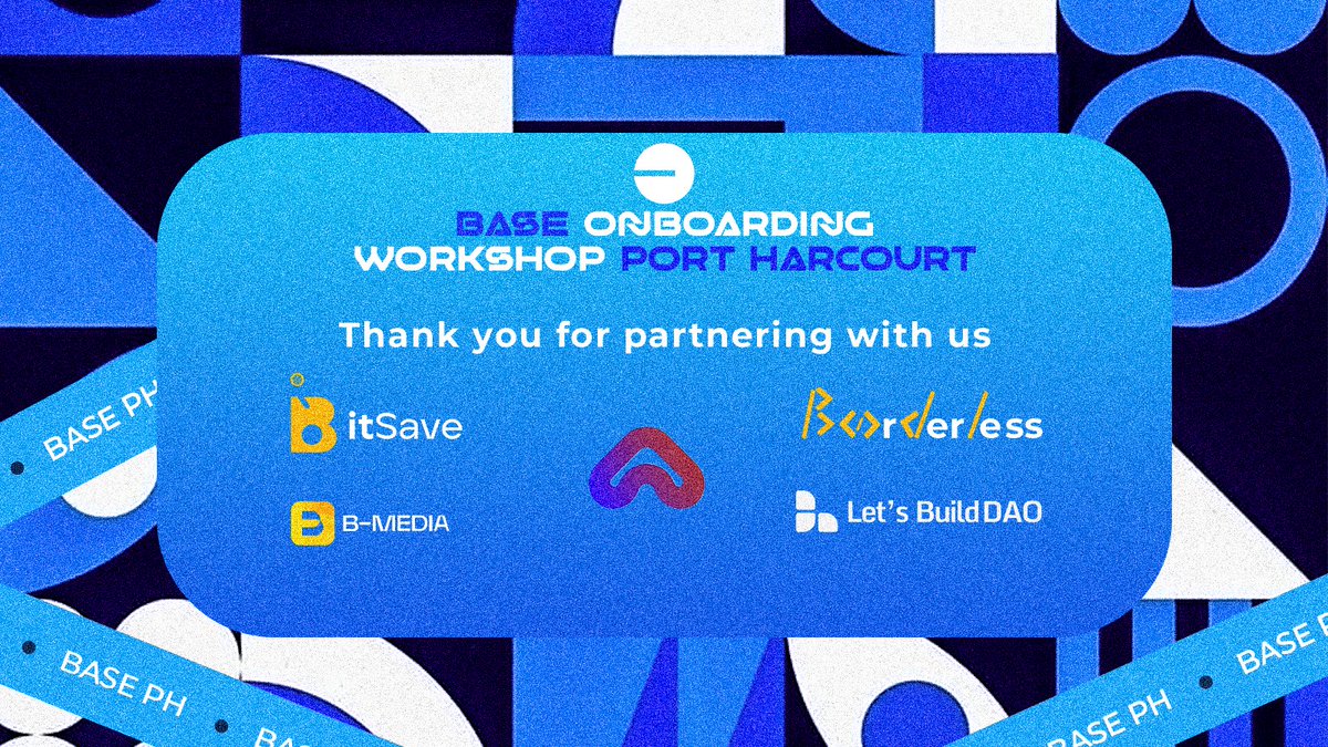 Based Ones (@basedones_) on Twitter photo Special thank you to all our partners <a href="/BorderlessDev/">BorderlessDev👨🏼💻|#GG23 #Web3 for Universities</a> <a href="/BitsaveProtocol/">Bitsave Protocol</a> <a href="/EverybNeedsBase/">ENB ECOSYSTEM (enbecosystem.base.eth )🌳</a> <a href="/web3bmedia/">B-Media 📹</a> and <a href="/letsbuild_dao/">Let's Build DAO</a> for doing this with us!
Port Harcourt is ready for Web3, and we’re glad <a href="/base/">Base</a> is leading the way. Special thank you to all our partners <a href="/BorderlessDev/">BorderlessDev👨🏼💻|#GG23 #Web3 for Universities</a> <a href="/BitsaveProtocol/">Bitsave Protocol</a> <a href="/EverybNeedsBase/">ENB ECOSYSTEM (enbecosystem.base.eth )🌳</a> <a href="/web3bmedia/">B-Media 📹</a> and <a href="/letsbuild_dao/">Let's Build DAO</a> for doing this with us!
Port Harcourt is ready for Web3, and we’re glad <a href="/base/">Base</a> is leading the way.