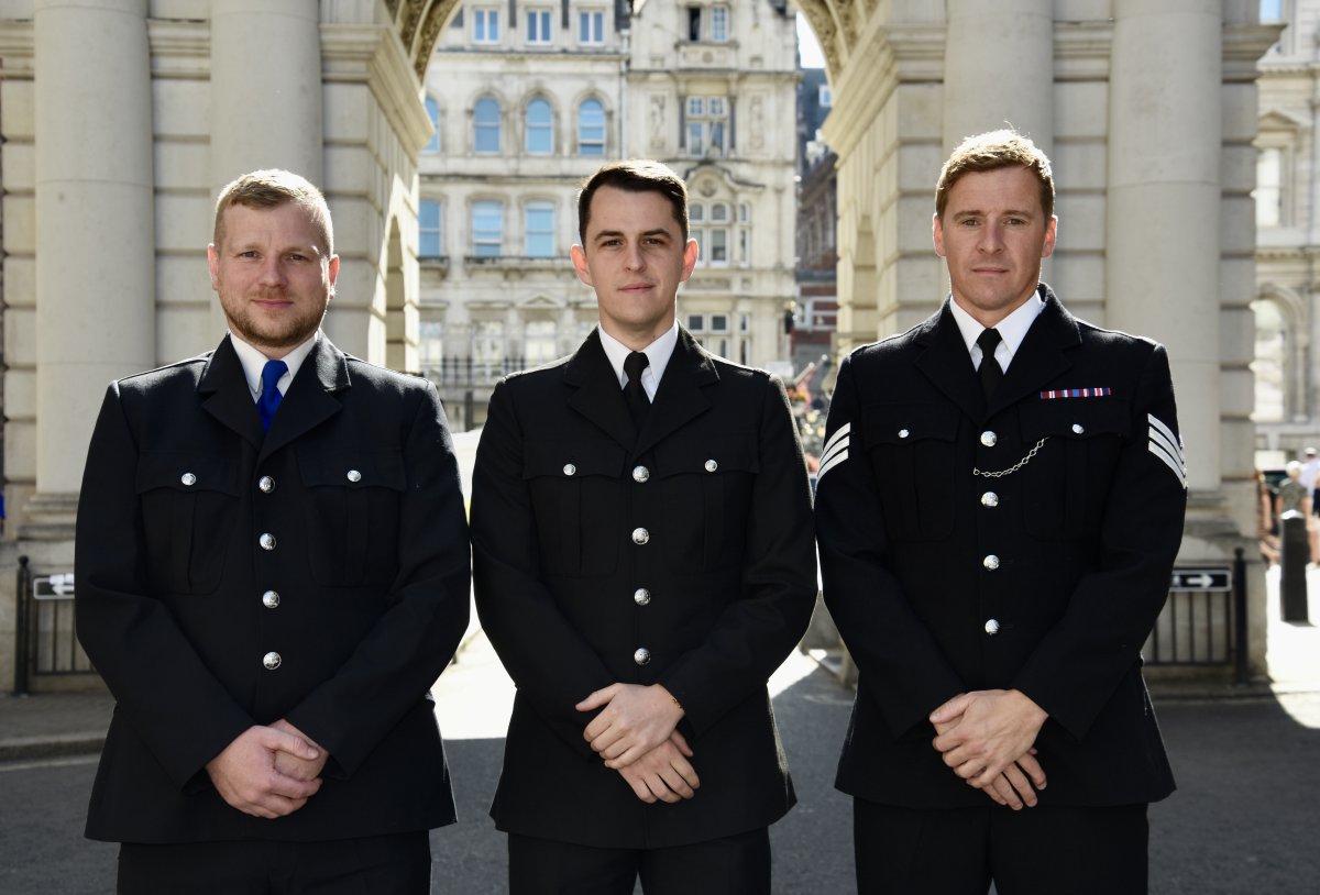 We’re incredibly proud to be in Westminster today with our bravery nominees PCSO Tim Parry, PC Luke Holden and Sgt Greg Gillespie ahead of the National Police Bravery Awards. 
#PoliceBravery