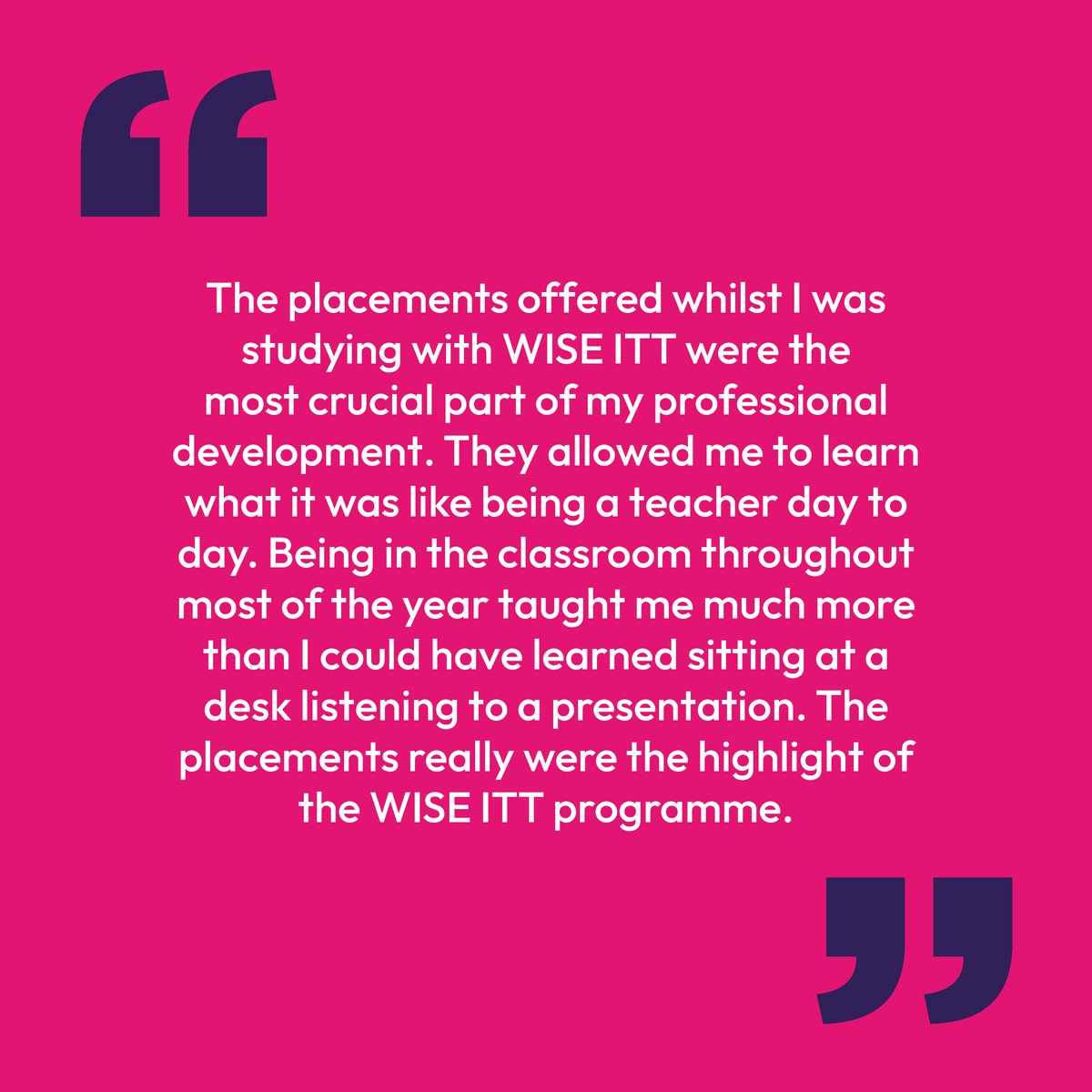 WISE ITT has a 100% pass rate! 🏆

This reflects the strength of our expert training, dedicated support, and commitment to excellence. But don’t just take our word for it. Hear directly from our trainees about their experiences.

#trainwithWISEITT #teachertraining