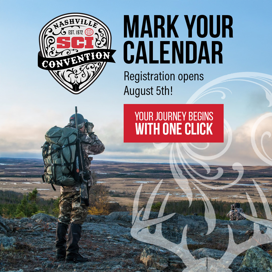 Every legendary hunt has a beginning, and for passionate hunters around the world, it begins here. 

The SCI Convention is more than a show. It’s where the world’s finest outfitters, premier gear, and once-in-a-lifetime hunts meet unforgettable entertainment, top-tier networking,