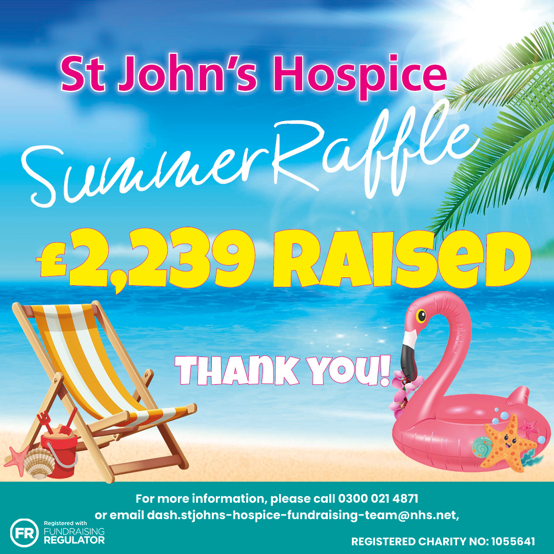 And the total is in! Thanks to our amazing supporters we've raised a total of £2,239 in our Summer Raffle, all from your generous donations of prizes and ticket purchases - thank you!