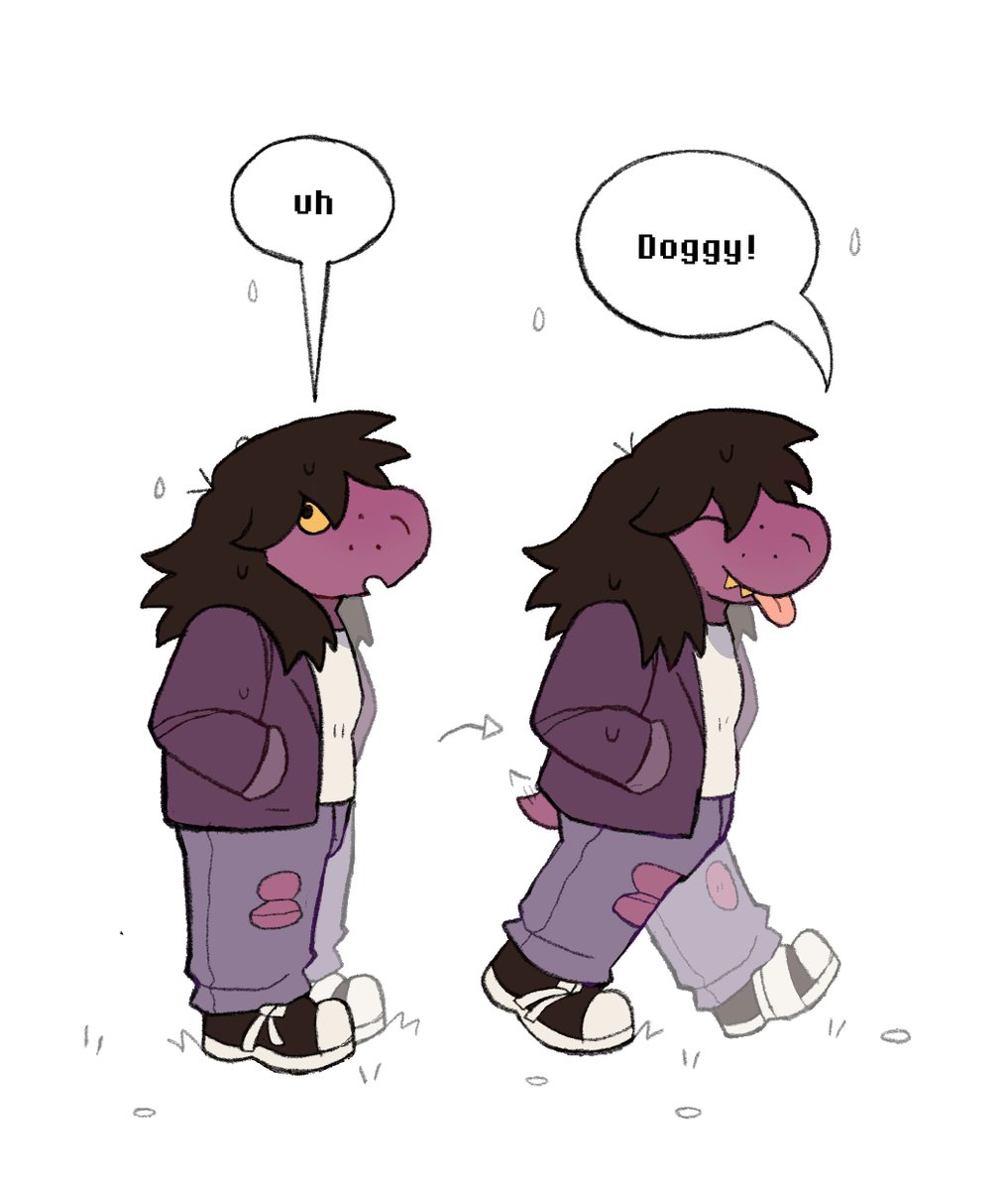 Was informed that Susie says another form of the french fry poem when it rains. had to draw it as well. #DELTARUNE