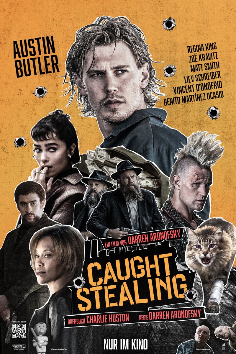 NYC 1998. Ein kleiner Gefallen. Ein großes Problem. Austin Butler in Darren Aronofsky’s #CaughtStealingFilm – ab 28.8. NUR im Kino.