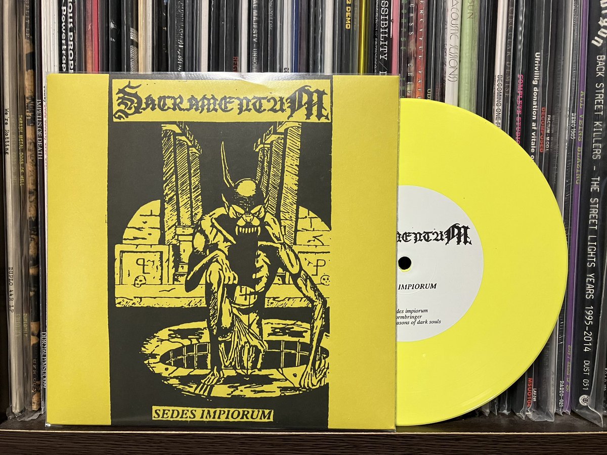 スウェーデン産メロディックブラック/デスメタル Sacramentum の1996年1stアルバムに1994年EPを追加した2024年再発盤と1997年2ndアルバムの2023年再発盤！1stは終始その勢いに圧倒されますがキラリと光るメロディは流石です。2ndは落ち着いてじっくり聴けます。1993年デモの2024年再発盤も持ってます！