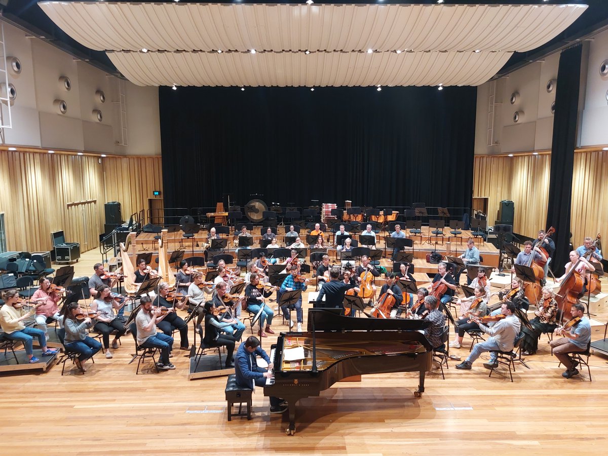 perianespiano's tweet photo. Final rehearsals for this week's concerts in Brisbane. Beethoven’s Third with @pgconductor and the @QSOrchestra. We look forward to seeing you there! https://t.co/g9fslJqeg5