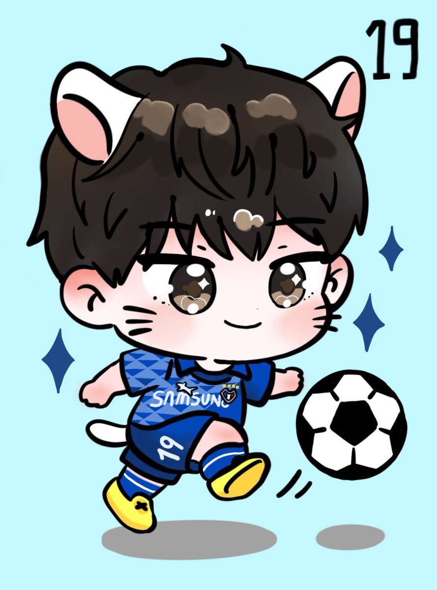 진행했던 커미션 몰아 올리깅..!🖤⚽️🤍