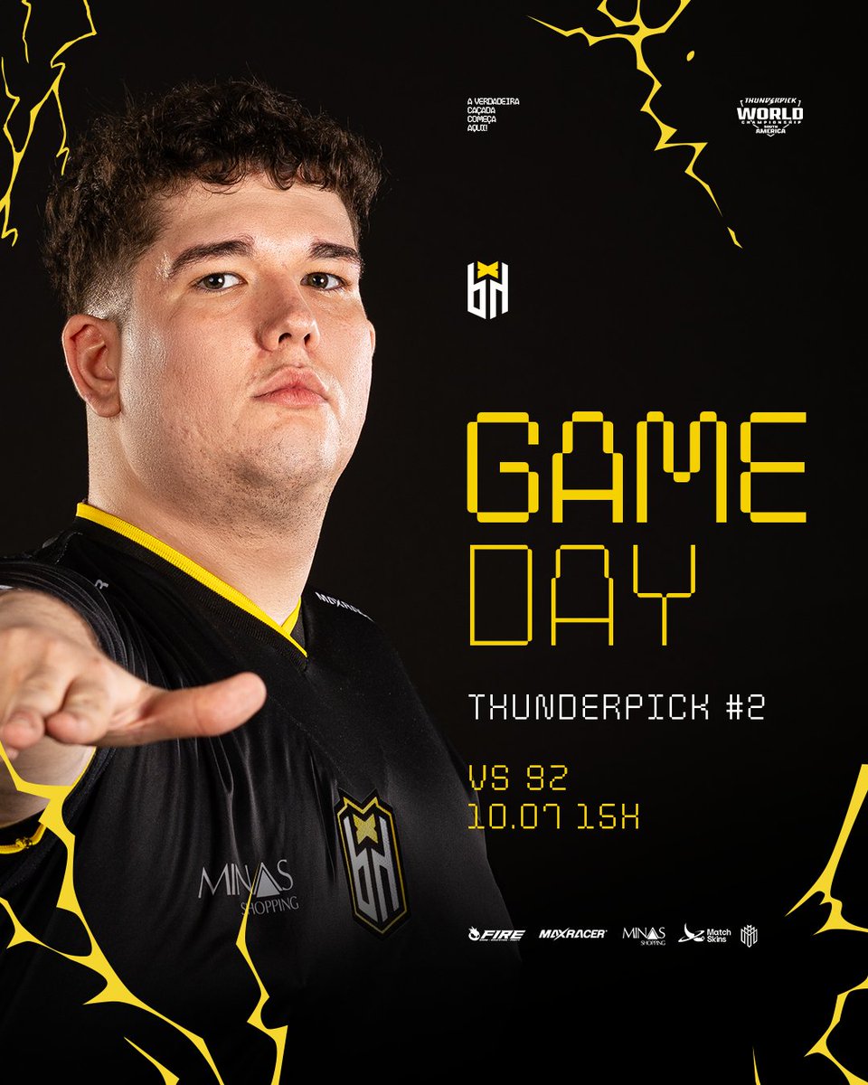 Bounty Hunters (@bhbountyhunters) on Twitter photo É DIA DE THUNDERPICK, MANCHA AMARELA!
Mais uma batalha no servidor e o confronto de hoje é daqueles que a gente ama! 🔥
⏰ 15h 🇧🇷🇦🇷🇺🇾
🆚 <a href="/9zTeam/">9z Globant</a>
Bora com a gente até o fim! 🖤💛
🇦🇷🇺🇾
¡ES DÍA DE THUNDERPICK, MANCHA AMARILLA!
Una nueva batalla en el servidor y el É DIA DE THUNDERPICK, MANCHA AMARELA!
Mais uma batalha no servidor e o confronto de hoje é daqueles que a gente ama! 🔥
⏰ 15h 🇧🇷🇦🇷🇺🇾
🆚 <a href="/9zTeam/">9z Globant</a>
Bora com a gente até o fim! 🖤💛
🇦🇷🇺🇾
¡ES DÍA DE THUNDERPICK, MANCHA AMARILLA!
Una nueva batalla en el servidor y el