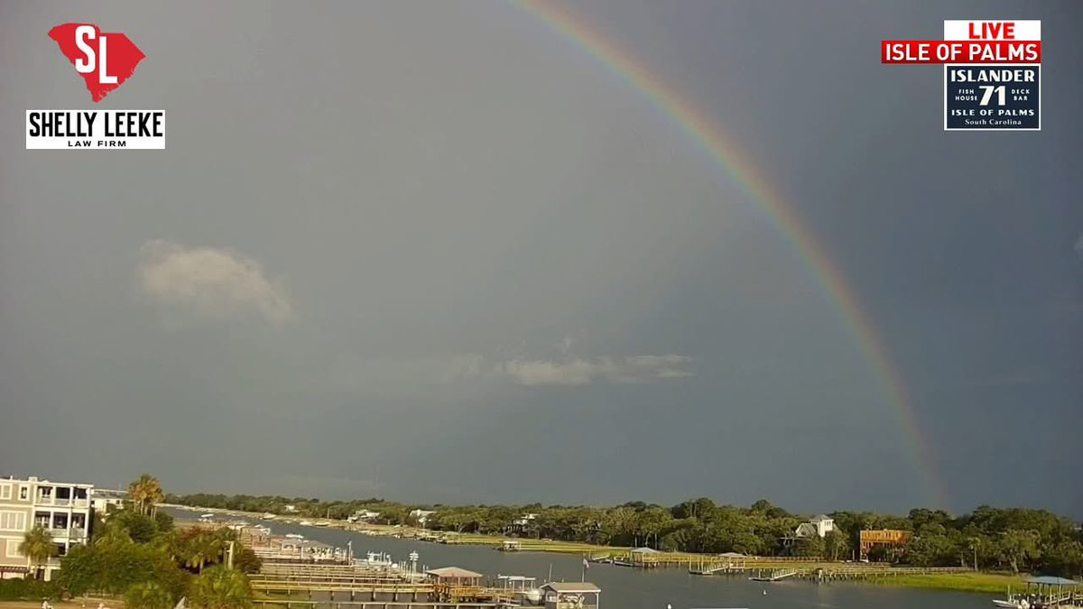 Who else saw the rainbow earlier this morning? It was beautiful 🌈

All flood advisories have expired, but light to moderate rainfall continues across parts of the Lowcountry. Keep the rain gear handy today!