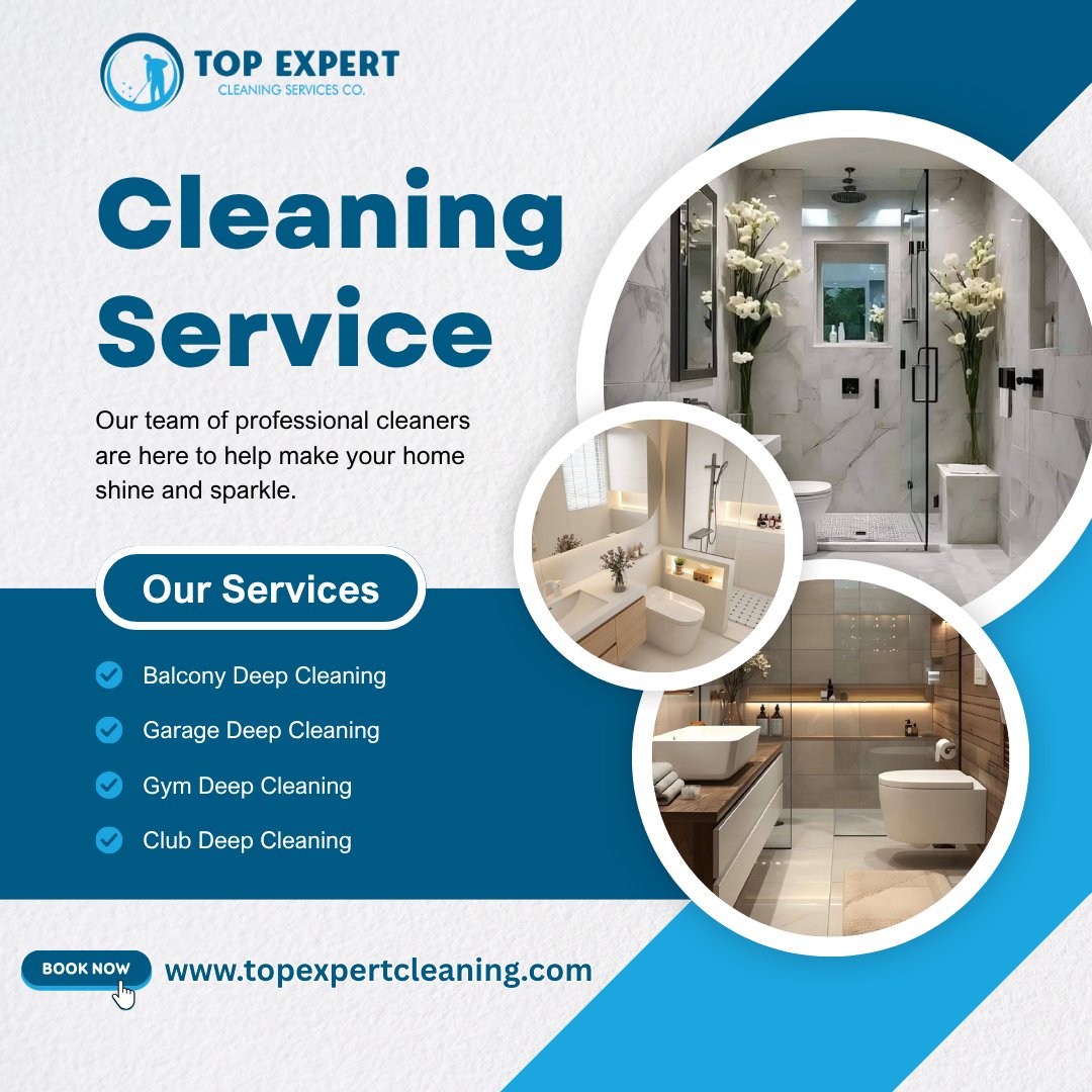 topexpertclean's tweet image. 🧼✨ Your Space, Our Sparkle! ✨🧼
Let your home or facility shine with Top Expert Cleaning Services 💎

📲 Book Now at topexpertcleaning.com
📍 Quality service, every time.

#DeepCleaning #TopExpertCleaning #BalconyCleaning #GarageCleaning #GymCleaning #ClubCleaning #Hygiene