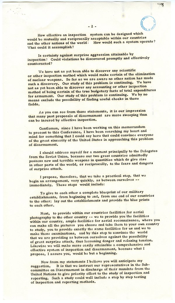 TodaysDocument's tweet image. President Eisenhower's Statement on Disarmament at the Geneva Conference
catalog.archives.gov/id/72736181