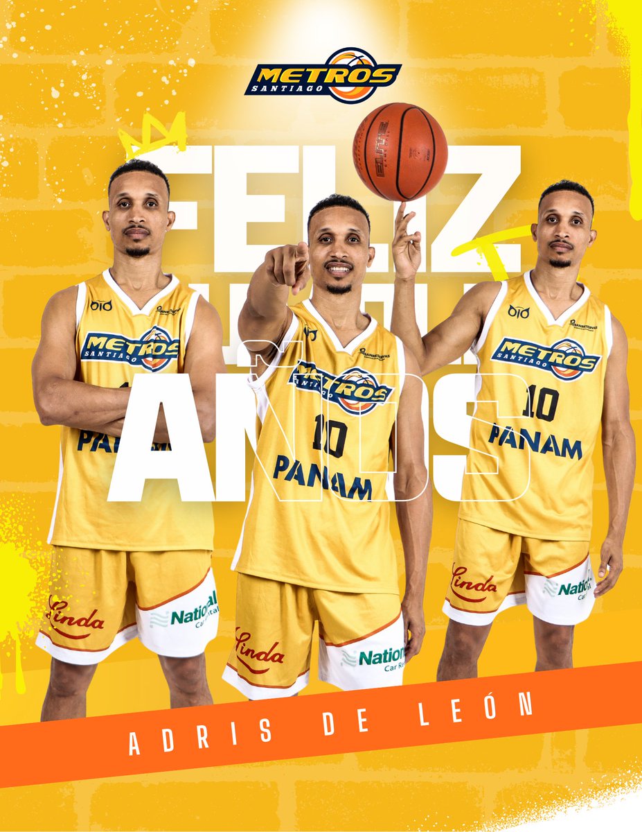 Hoy está de cumpleaños este gran jugador que siempre está entregando lo mejor de sí en la cancha. ¡FELIZ CUMPLEAÑOS ADRIS DE LEÓN! Gracias por ser parte de la familia Metros 💛🙌🏻🎉