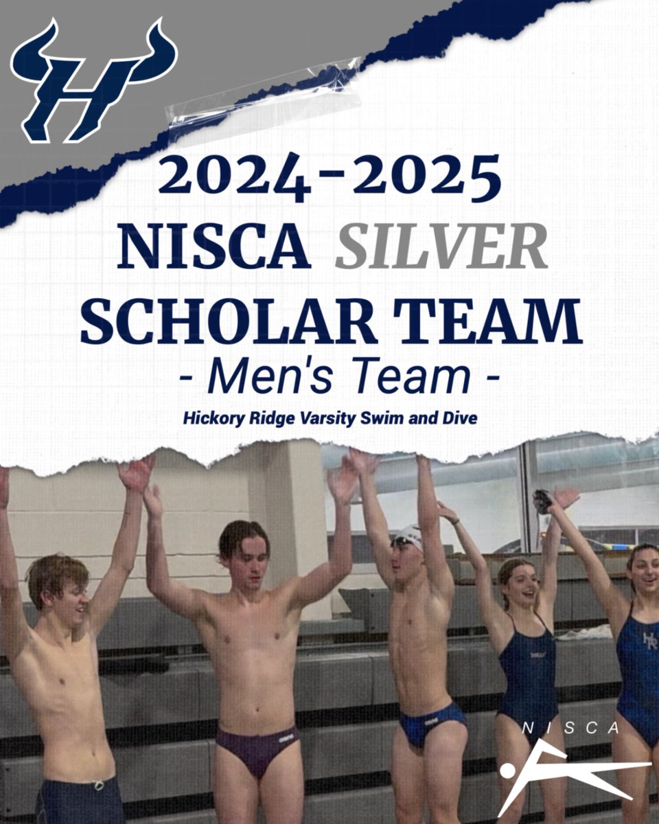 We are so excited to share that our Women's and Men's teams have been nationally recognized AGAIN as a 2024-2025 NISCA SCHOLAR team!

🏅Our Women's team earned GOLD for the second year in a row and... 🥈Our Men's team earned SILVER for the second year in a row!

<a href="/hrhsbulls/">Hickory Ridge Ragin’ Bulls 🤘🏻</a>