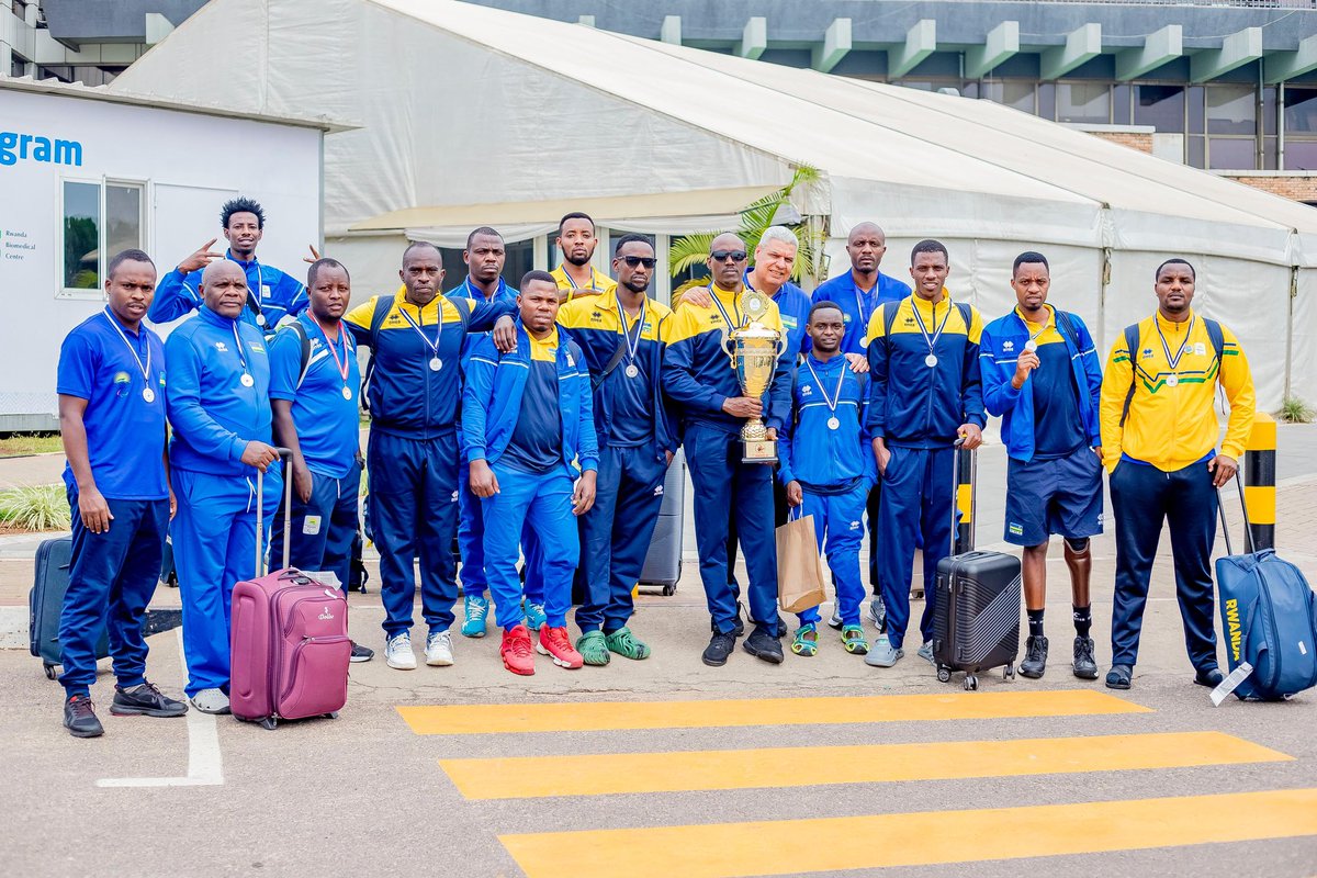 Welcome home, Lads 🫶🏾

Our Rwanda Men's Sitting Volleyball Team has landed safely with the Africa Championship silver medal 🥈 and a ticket to the World Championship 🏐

Proud of you, you’ve made Rwanda shine! 🙌💪

#TeamRwanda #SittingVolleyball #RoadToWorlds #LetsGoRwanda