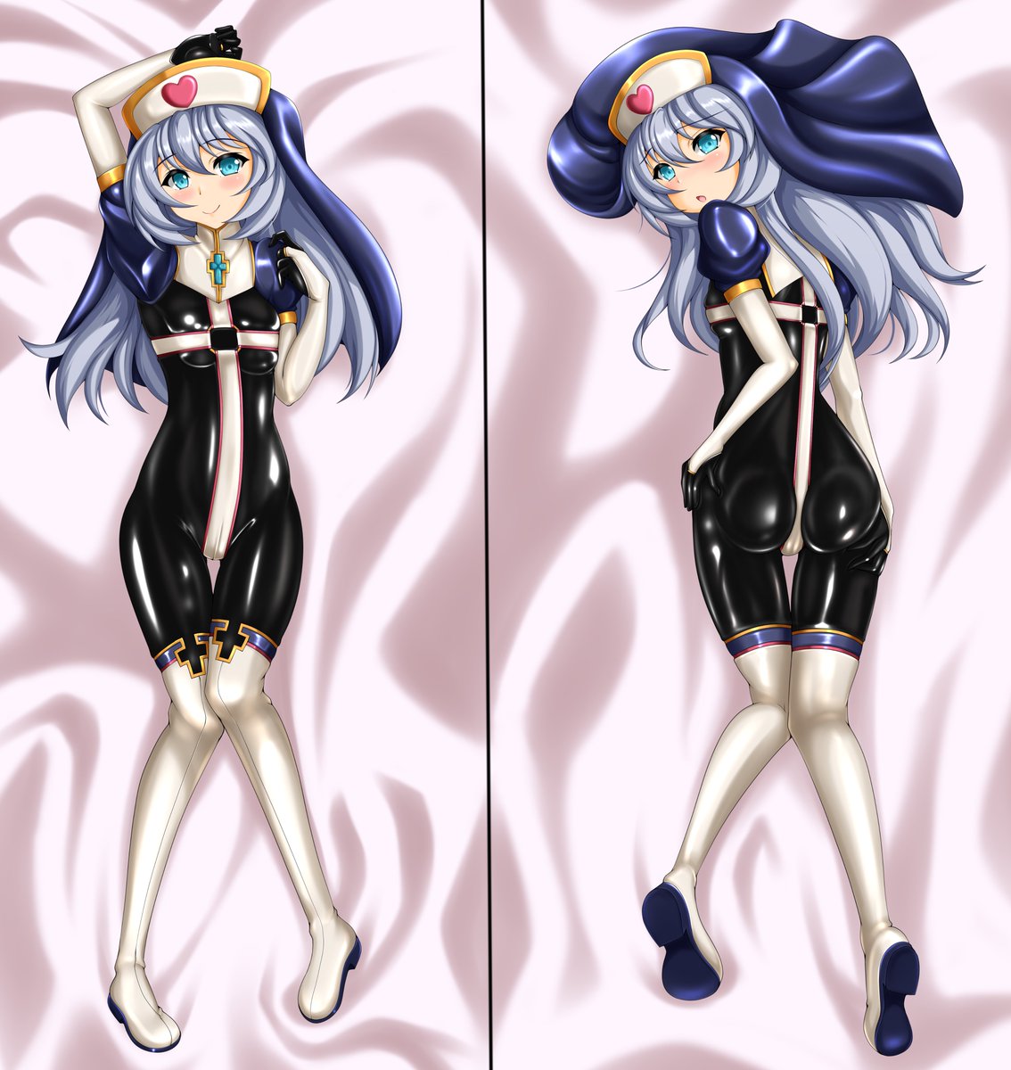 ぴっちり抱き枕風イラスト 