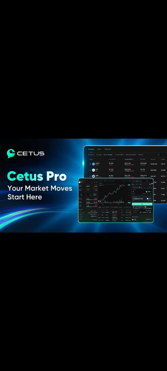 Anoopcz6's tweet photo. 🚀 Cetus Pro just leveled up! ⏫

Introducing the Cetus Pro Dashboard — your new edge on @SuiNetwork 🌊
Track trending tokens, spot market movers, and stay ahead with real-time insights. 🧭📊

Dive in now
@GiveRep
@CetusProtocol
#CetusPro #SuiNetwork #DeFi #CryptoDashboard https://t.co/ALgp5FvMeD