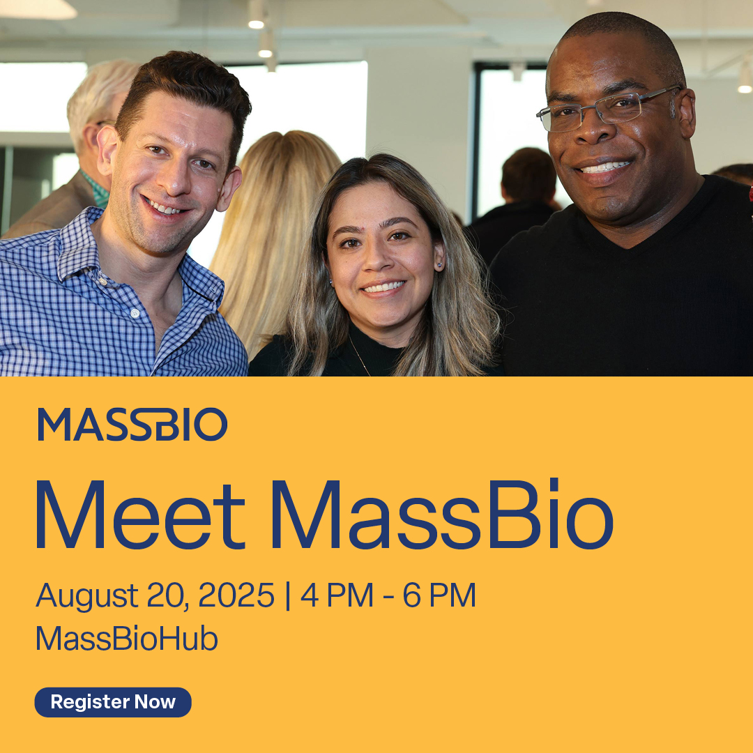 MassBio's tweet image. Curious how MassBio can elevate and impact your company&apos;s business goals? Join us at the #MassBioHub on August 20 for an engaging afternoon designed to show you how MassBio membership offers unmatched value and opportunity. 

Register now: massbio.org/events/meet-ma…
