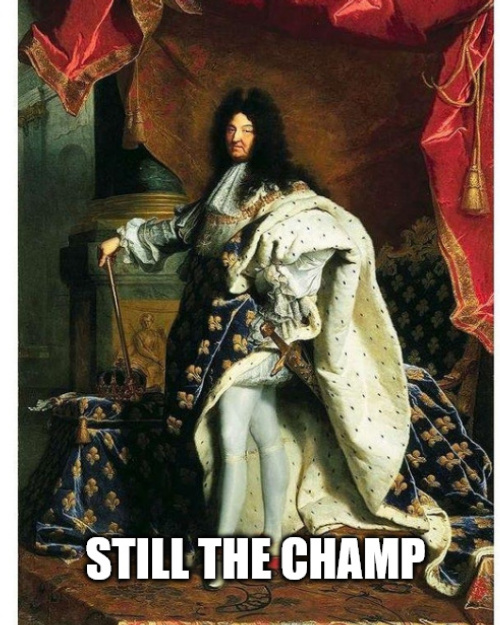 History Nerd Nugget: 

Louis XIV, "the Sun King" to his friends, is still the longest-reigning monarch of all time at 72 years, 110 days. Queen Elizabeth II was right behind at 70 years, 214 days followed by King Bhumibol Adulyadej of Thailand at 70 years, 126 days.

(H/t: