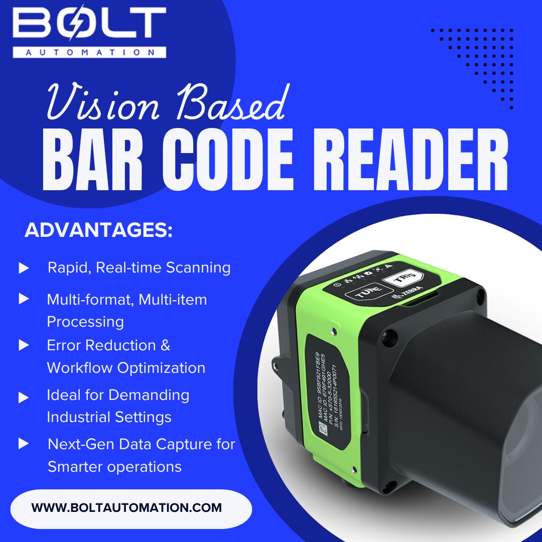 BoltAutomation1's tweet image. Smarter scanning starts here.
 Vision-based barcode readers decode faster, sharper, and smarter—boosting inventory accuracy and streamlining every step.

Ready for next-gen tracking? Visit boltautomation.com to learn more

#SmartScanning #VisionTechnology #BoltAutomation