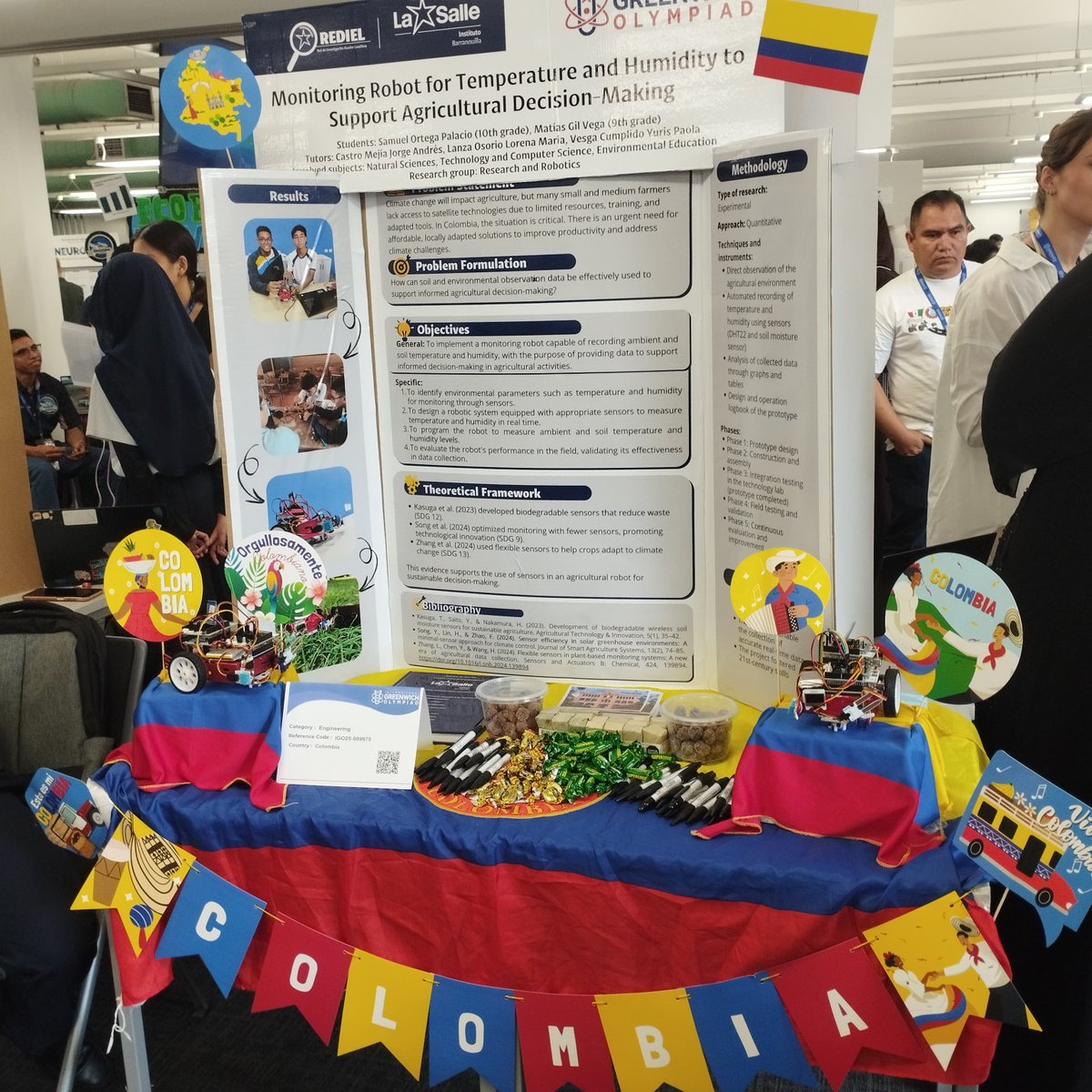 lasalledln_co's tweet photo. 🥈Felicitamos a Samuel Ortega (10°) y Matías Gil (9°) del Inst. La Salle en la ciudad de Barranquilla por su destacada participación en la #IGO2025 en Londres con su proyecto agrícola de robótica 🌱🤖

🔗 Lee más 👉 https://t.co/efAOG4vvOZ https://t.co/6TrJRZ59G9