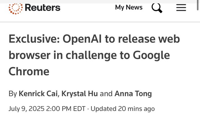 johnrobb's tweet image. Here we go.
A browser built on an AI not an AI integrated into a browser.
AI enhanced browsing
AI search
AI chats
AI agents
Near future: AI social networking
AI aligned with the blue network tribe)
Revenue: contextual recommendations and subscriptions (more powerful…